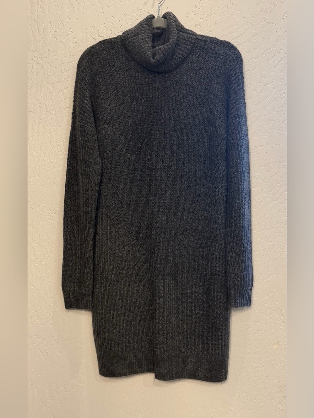 NWT Abercrombie & Fitch Gray Turtleneck Sweater Dress Medium Tall